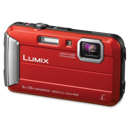 파나소닉 Panasonic Lumix TS30 16MP Compact Camera - Red