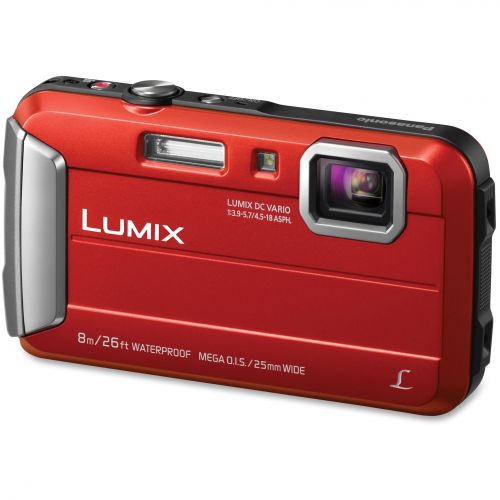 파나소닉 Panasonic Lumix TS30 16MP Compact Camera - Red