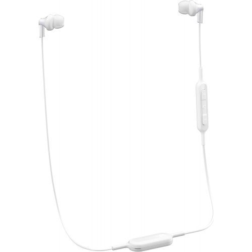 파나소닉 Panasonic PANASONIC Bluetooth Earbud Headphones with Microphone, Call/Volume Controller and Quick Charge Function - RP-HJE120B-W - in-Ear Headphones (White)