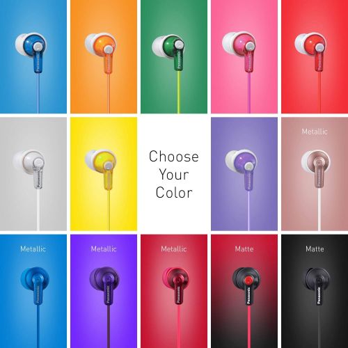 파나소닉 Panasonic Ergofit In-Ear Earbud Headphones Rose Gold (RP-HJE120-N)