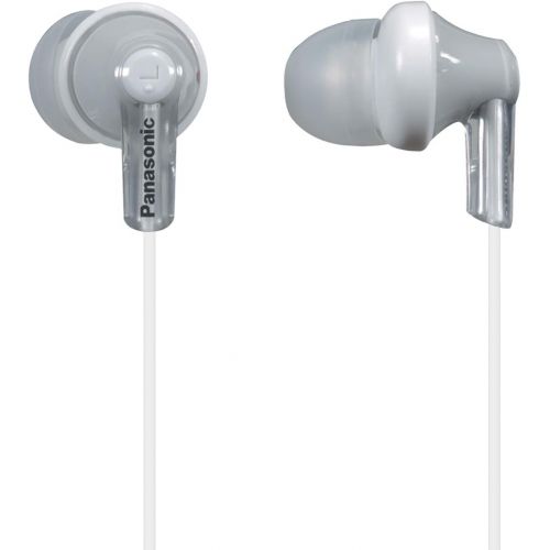 파나소닉 Panasonic ErgoFit In-Ear Earbud Headphones RP-HJE120-S (Silver) Dynamic Crystal Clear Sound, Ergonomic Comfort-Fit