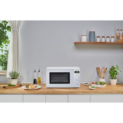 파나소닉 Panasonic NN-J151W Mikrowellenherd, Grill, 20 l, 800W, Weiss, Mikrowelle, Knoepfe, drehbar