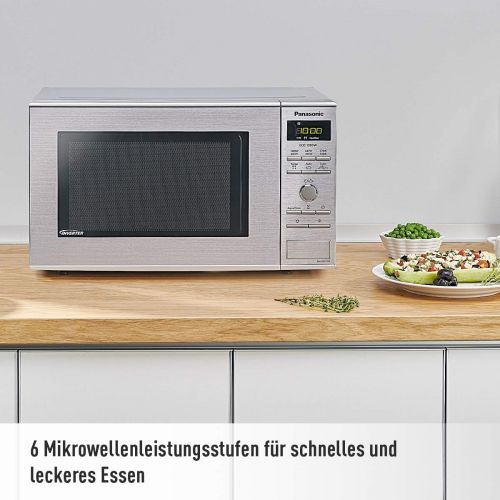 파나소닉 Panasonic NN-SD27HSGTG Inverter Mikrowelle (1000 Watt, Solo Mikrowelle, 23 Liter) edelstahl