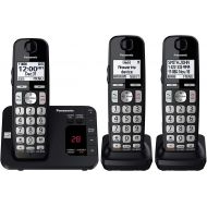 [아마존 핫딜] [아마존핫딜]Panasonic PANASONIC DECT 6.0 Expandable Cordless Phone System with Answering Machine and Call Blocking - 3 Handsets - KX-TGE433B (Black)