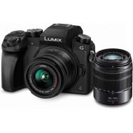 [아마존 핫딜] [아마존핫딜]Panasonic PANASONIC LUMIX G7 4K Digital Mirrorless Camera Bundle with LUMIX G Vario 14-42mm and 45-150mm Lenses, 16MP, 3-Inch Touch LCD, DMC-G7WK (USA Black)