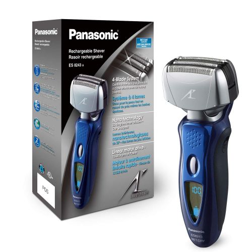 파나소닉 [아마존핫딜][아마존 핫딜] Panasonic Arc4 Electric Razor for Men with Pop-Up Beard Trimmer, 4-Blade Foil Cutting System, Flexible Pivoting Head  Hypoallergenic, Wet/Dry Electric Shaver  ES8243AA