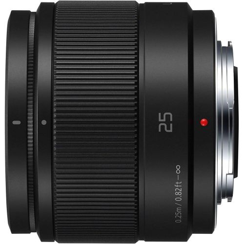 파나소닉 [아마존베스트]Panasonic Lumix G Lens, 25mm, F1.7 ASPH, Mirrorless Micro Four Thirds, H-H025K (USA Black)