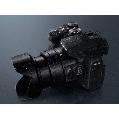 파나소닉 [아마존베스트]Panasonic PANASONIC LUMIX FZ300 Long Zoom Digital Camera Features 12.1 Megapixel, 1/2.3-inch Sensor, 4K Video, WiFi, Splash & Dustproof Camera Body, Leica DC 24X F2.8 Zoom Lens - DMC-FZ300K