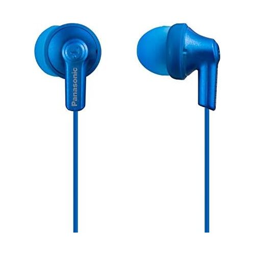 파나소닉 [아마존베스트]Panasonic ErgoFit in-Ear Earbud Headphones RP-HJE120-AA (Metallic Blue) Dynamic Crystal-Clear Sound, Ergonomic Comfort-Fit
