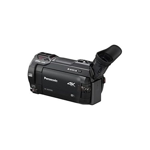 파나소닉 Panasonic 4K Cinema-Like Video Camera Camcorder HC-WXF991K, 20X Leica DICOMAR Lens, 1/2.3 BSI Sensor, 5-Axis Hybrid O.I.S, HDR Mode, EVF, WiFi, Multi Scene Video Recording (Black)