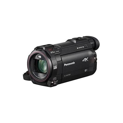 파나소닉 Panasonic 4K Cinema-Like Video Camera Camcorder HC-WXF991K, 20X Leica DICOMAR Lens, 1/2.3 BSI Sensor, 5-Axis Hybrid O.I.S, HDR Mode, EVF, WiFi, Multi Scene Video Recording (Black)