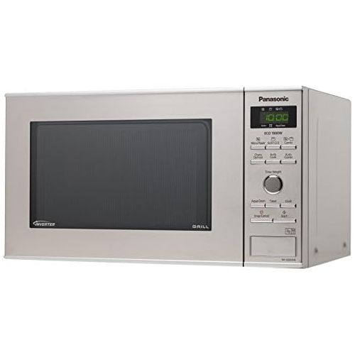 파나소닉 Panasonic NN-GD37HSGTG Mikrowelle mit Grill (1000 Watt, Inverter Mikrowelle, 23 Liter) edelstahl-schwarz