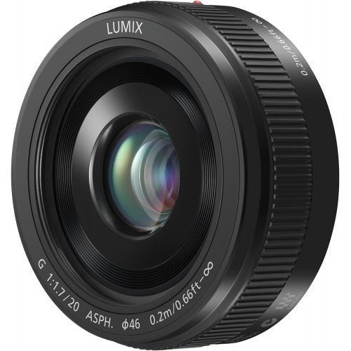 파나소닉 PANASONIC LUMIX G II Lens, 20MM, F1.7 ASPH, MIRRORLESS Micro Four Thirds, H-H020AK (USA Black)