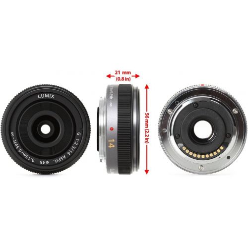 파나소닉 Panasonic Lumix 14mm f/25 G Aspherical Lens for Micro Four Thirds Interchangeable Lens Cameras (White Box)