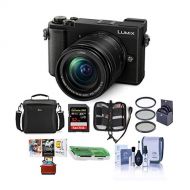 Panasonic Lumix DC-GX9 20.3MP Mirrorless Camera with 12-60mm F3.5-5.6 Lens, Black - Bundle with Camera Bag, 32GB SDHC U3 Card, Cleaning Kit, Card Reader, 58mm Filter Kit, Mac Softw