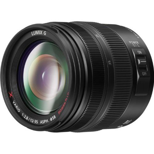 파나소닉 PANASONIC LUMIX G X VARIO LENS, 12-35MM, F2.8 ASPH., PROFESSIONAL MIRRORLESS MICRO FOUR THIRDS, POWER OPTICAL I.S. H-HS12035 (2012 Model - USA BLACK)