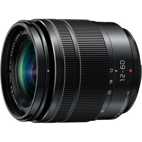 파나소닉 PANASONIC LUMIX G VARIO LENS, 12-60MM, F3.5-5.6 ASPH., MIRRORLESS MICRO FOUR THIRDS, POWER OPTICAL I.S., H-FS12060 (USA BLACK)