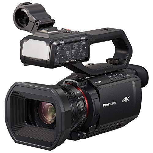파나소닉 Panasonic X2000 4K Professional Camcorder with 24x Optical Zoom, WiFi HD Live Streaming, 3G SDI Output and VW-HU1 Detachable Handle, HC-X2000 (USA Black)