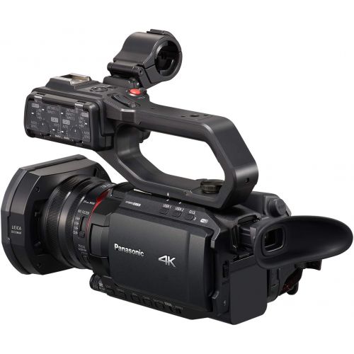 파나소닉 Panasonic X2000 4K Professional Camcorder with 24x Optical Zoom, WiFi HD Live Streaming, 3G SDI Output and VW-HU1 Detachable Handle, HC-X2000 (USA Black)