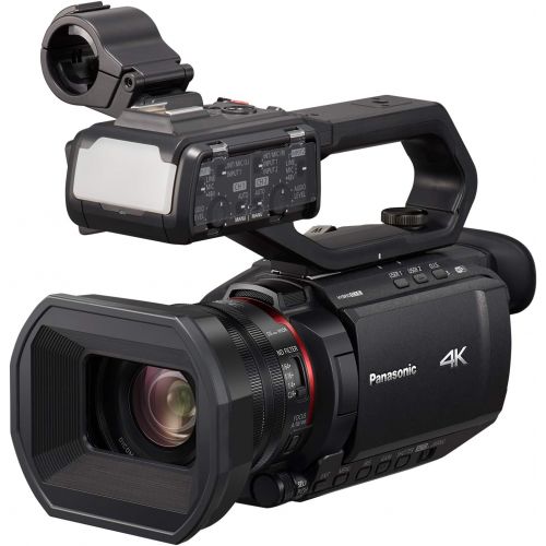 파나소닉 Panasonic X2000 4K Professional Camcorder with 24x Optical Zoom, WiFi HD Live Streaming, 3G SDI Output and VW-HU1 Detachable Handle, HC-X2000 (USA Black)