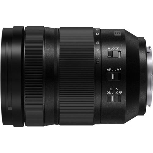 파나소닉 Panasonic LUMIX S 24-105mm F4 Lens, Full-Frame L Mount, Optical Image Stabilizer and Rugged Dust/Splash/Freeze-Resistant S-R24105 (USA), Black