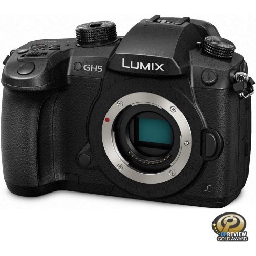 파나소닉 Panasonic LUMIX GH5 4K Digital Camera, 20.3 Megapixel Mirrorless Camera with Digital Live MOS Sensor, 5-Axis Dual I.S. 2.0, 4K 4:2:2 10-Bit Video, Full-Size HDMI Out, 3.2-Inch LCD,