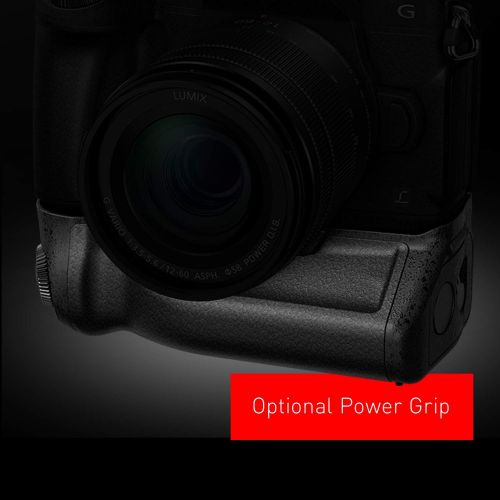 파나소닉 Panasonic LUMIX G85 4K Digital Camera, 12-60mm Power O.I.S. Lens, 16 Megapixel Mirrorless Camera, 5 Axis In-Body Dual Image Stabilization, 3-Inch Tilt and Touch LCD, DMC-G85MK (Bla