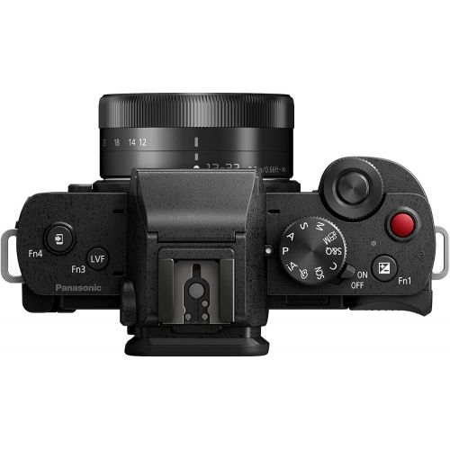 파나소닉 Panasonic LUMIX G100 4k Mirrorless Camera for Photo and Video, Built-in Microphone with Tracking, Micro Four Thirds Interchangeable Lens System, 12-32mm Lens, 5-Axis Hybrid I.S, DC