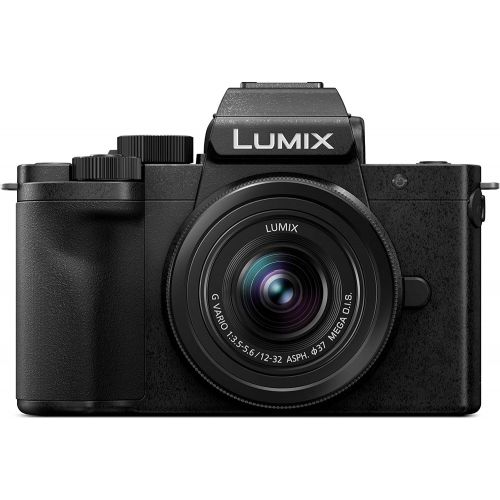파나소닉 Panasonic LUMIX G100 4k Mirrorless Camera for Photo and Video, Built-in Microphone with Tracking, Micro Four Thirds Interchangeable Lens System, 12-32mm Lens, 5-Axis Hybrid I.S, DC