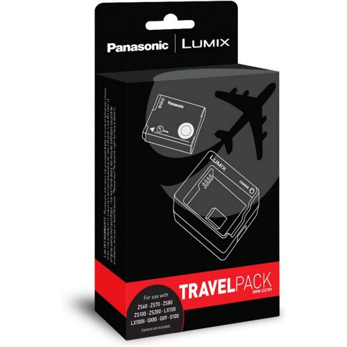 파나소닉 Panasonic DMW-ZSTRV Lumix Battery & External Charger Travel Pack, Black