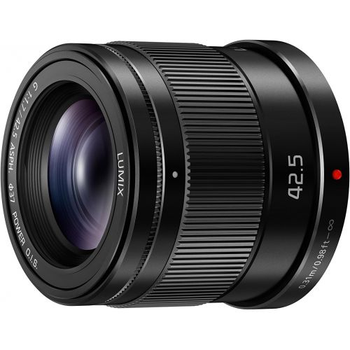 파나소닉 Panasonic LUMIX G LENS, 42.5MM, F1.7 ASPH., MIRRORLESS MICRO FOUR THIRDS, POWER OPTICAL I.S., H-HS043K (USA BLACK)