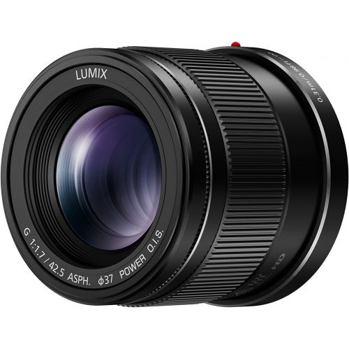 파나소닉 Panasonic LUMIX G LENS, 42.5MM, F1.7 ASPH., MIRRORLESS MICRO FOUR THIRDS, POWER OPTICAL I.S., H-HS043K (USA BLACK)