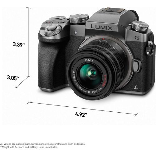 파나소닉 Panasonic LUMIX G7KS 4K Mirrorless Camera, 16 Megapixel Digital Camera, 14-42 mm Lens Kit, DMC-G7KS