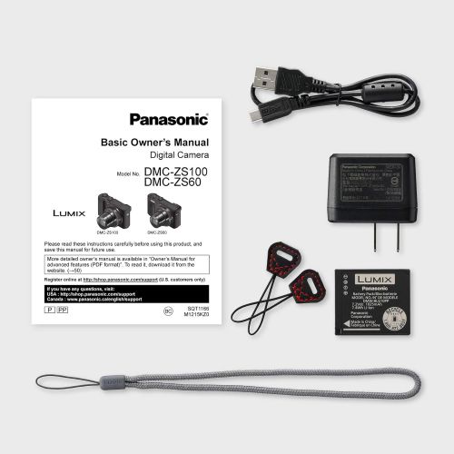 파나소닉 Panasonic LUMIX ZS100 4K Point and Shoot Camera, 10X LEICA DC VARIO-ELMARIT F2.8-5.9 Lens with Hybrid O.I.S., 20.1 Megapixels, 1 Inch High Sensitivity Sensor, 3 Inch LCD, DMC-ZS100