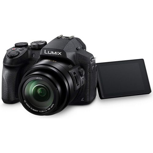 파나소닉 Panasonic LUMIX FZ300 Long Zoom Digital Camera Features 12.1 Megapixel, 1/2.3-Inch Sensor, 4K Video, WiFi, Splash & Dustproof Camera Body, LEICA DC 24X F2.8 Zoom Lens - DMC-FZ300K