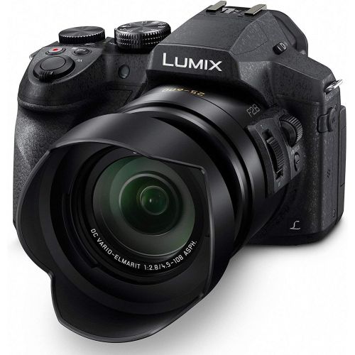 파나소닉 Panasonic LUMIX FZ300 Long Zoom Digital Camera Features 12.1 Megapixel, 1/2.3-Inch Sensor, 4K Video, WiFi, Splash & Dustproof Camera Body, LEICA DC 24X F2.8 Zoom Lens - DMC-FZ300K