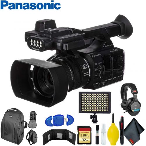 파나소닉 Panasonic AG-AC30 Full HD Camcorder with Touch Panel LCD Screen & Built-in LED Light - Ultimate Bundle