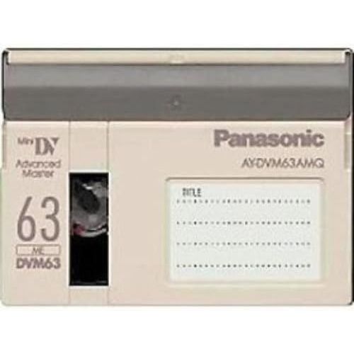 파나소닉 Panasonic AY-DVM63MQ Mini-DV Master Quality Cassette, 63 Minutes