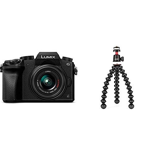 파나소닉 PANASONIC LUMIX G7 4K Mirrorless Camera with JOBY GorillaPod 3K Kit - Black/Charcoal