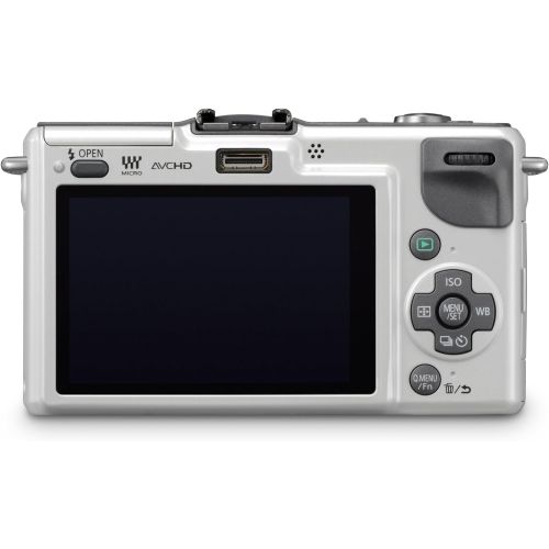 파나소닉 Panasonic Lumix DMC-GF2 12 MP Micro Four-Thirds Mirrorless Digital Camera with 3.0-Inch Touch-Screen LCD and 14-42mm Lens (White)