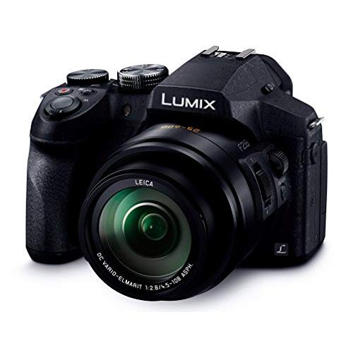 파나소닉 Panasonic LUMIX DMC-FZ300K 12.1 Megapixel, 1/2.3-inch Sensor, 4K Video, Splash & Dustproof Body, Leica DC Lens 24X F2.8 Zoom (Black) - International Version (No Warranty)