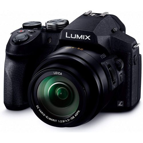 파나소닉 Panasonic LUMIX DMC-FZ300K 12.1 Megapixel, 1/2.3-inch Sensor, 4K Video, Splash & Dustproof Body, Leica DC Lens 24X F2.8 Zoom (Black) - International Version (No Warranty)