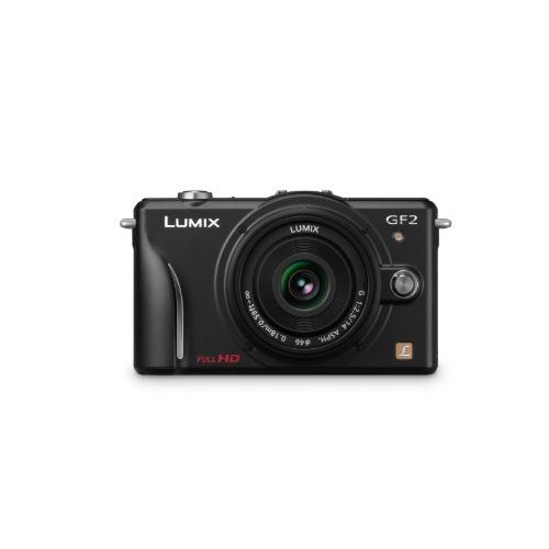 파나소닉 Panasonic Lumix DMC-GF2 12 MP Micro Four-Thirds Mirrorless Digital Camera with 3.0-Inch Touch-Screen LCD and 14mm f/2.5 G Aspherical Lens (Black)