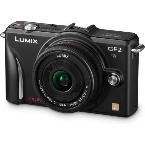 파나소닉 Panasonic Lumix DMC-GF2 12 MP Micro Four-Thirds Mirrorless Digital Camera with 3.0-Inch Touch-Screen LCD and 14mm f/2.5 G Aspherical Lens (Black)