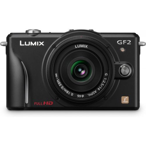 파나소닉 Panasonic Lumix DMC-GF2 12 MP Micro Four-Thirds Mirrorless Digital Camera with 3.0-Inch Touch-Screen LCD and 14mm f/2.5 G Aspherical Lens (Black)