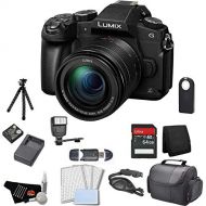 Panasonic Lumix DMC-G85 Mirrorless Micro Four Thirds Digital Camera with 12-60mm Lens Bundle with 64GB Memory Card + Replacement Battery + Carrying Case+ LCD Screen Protectors + Mo