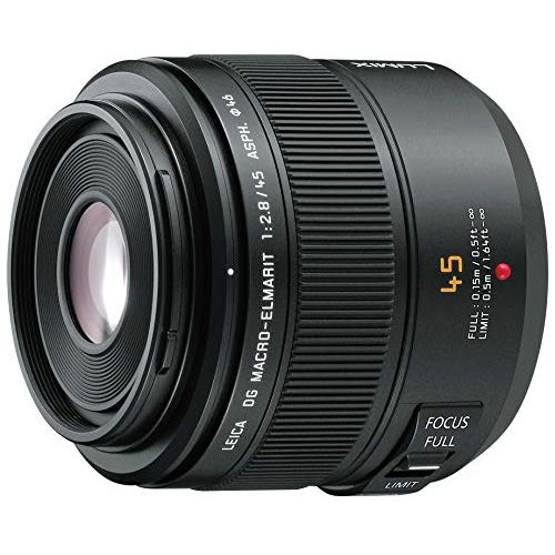 파나소닉 Panasonic H-ES045 Leica DG Macro-ELMARIT 45mm / F2.8 ASPH/MEGA O.I.S. - International Version (No Warranty)