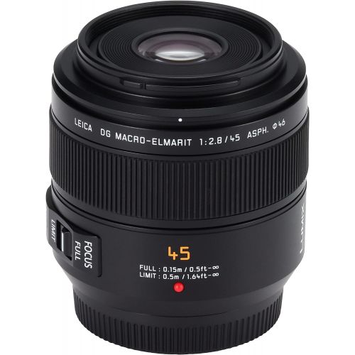 파나소닉 Panasonic H-ES045 Leica DG Macro-ELMARIT 45mm / F2.8 ASPH/MEGA O.I.S. - International Version (No Warranty)