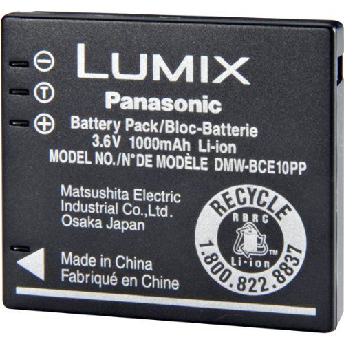 파나소닉 Panasonic DMW-BCE10 Replacement Li-ion Battery for Panasonic Lumix Digital Camera - Retail Packaging