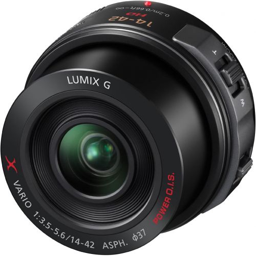 파나소닉 PANASONIC LUMIX G X Vario Power Zoom Lens, 14-42MM, F3.5-5.6 ASPH, MIRRORLESS Micro Four Thirds, Power O.I.S, H-PS14042K (USA Black)